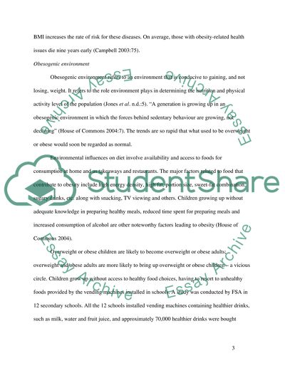 The Obesogenic Environment and its Contribution to the Development and Management of Adult Obesity
