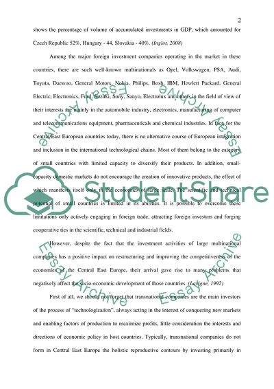 East and Central European Countries