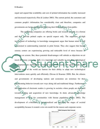 Effect of e-readers on the publishing industry