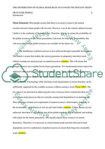 How should we distribute global resources, to favor the distant needy or future people