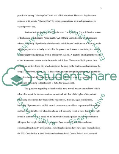 Physician-Assisted Suicide Should Be Legal