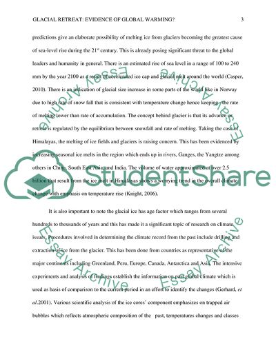 Glacial Retreat: Evidence of Global Warming