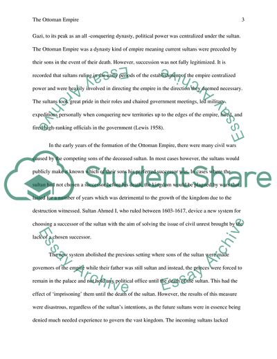 The Decline of the Ottoman Empire