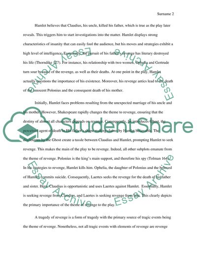 Is Hamlet Primarily a Tragedy of Revenge