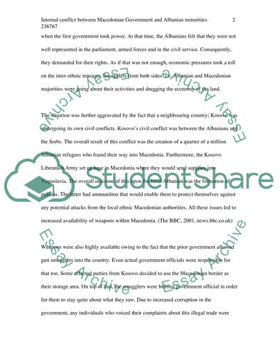 Conflict in Macedonia