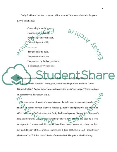 Emily Dickinson a unique voice