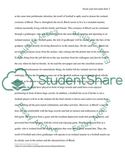 Analyze the football motif in The Goalies Anxiety at the Penalty Kick