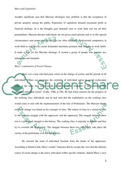 Marxian Ideologies of Social Change