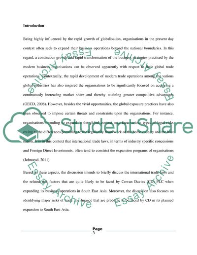 International Trade and Finance Law
