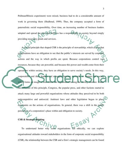 CSR & Strategic Thinking