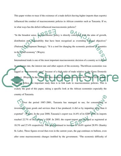 International Trade in Africa