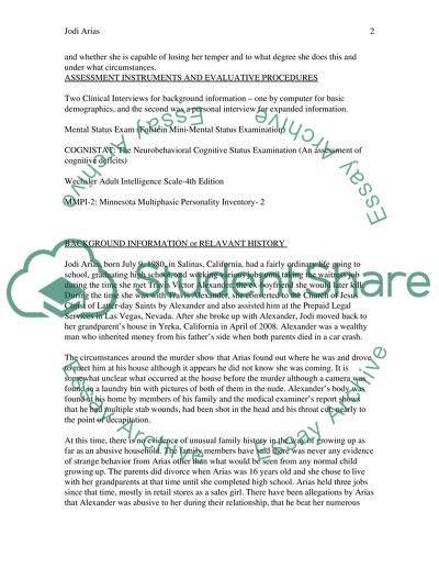 Confidential Psychological Evaluation