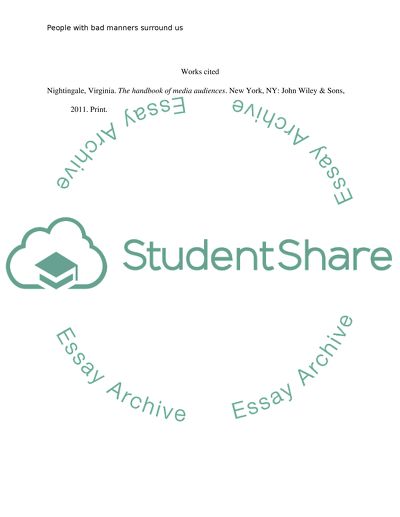 People With Bad Manners