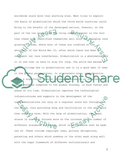 How has Globalization affected World Politics