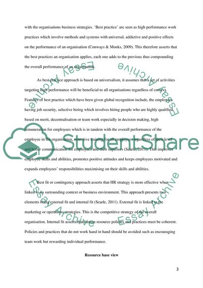 The Evolution of the Strategic Human Resource Management