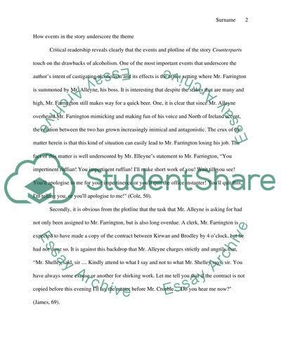 The Literary Devices Used to Strengthen the Theme into One of the Short Stories by James Joyce