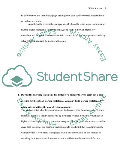 Supervisory Management