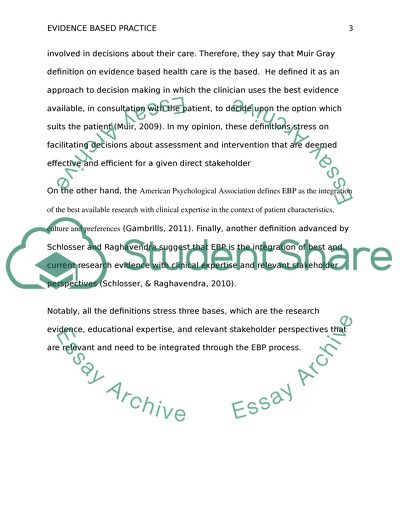 Evidence-Based Practice
