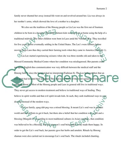 The Spirit Catches You and Fall Down Critique