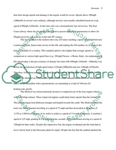 Comparison between Two Design of Trains in the UK