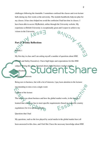 Undergraduate Level at the British University