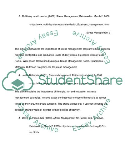 BHS 400 STRESS MANAGEMENT (Module 4-SLP)