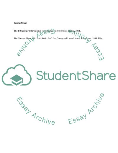 Film and Religion - The Truman Show