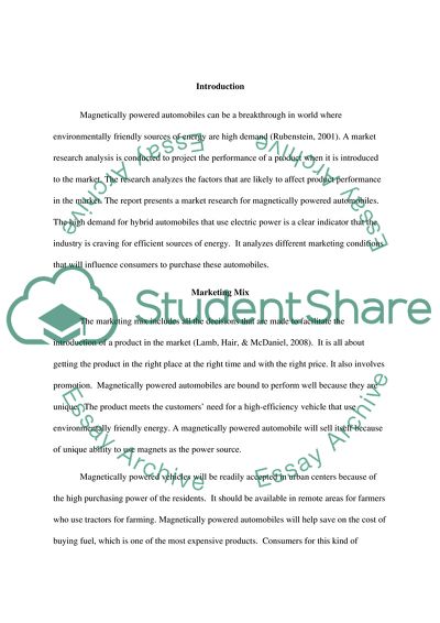 The Factors Surrounding the Marketing of Magnetically Powered Products