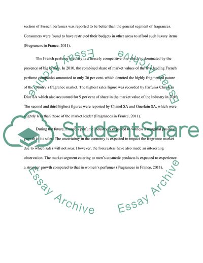 Perfume market size in france