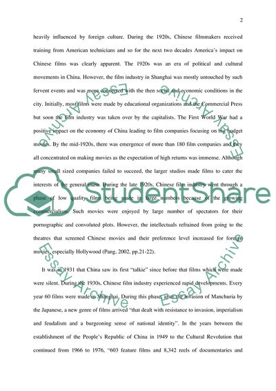 Chinese Film Industry and Transnational Cinema