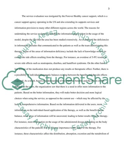 The Use of 5 Fluorouracil Pumps in Gastro-Intestinal Patients