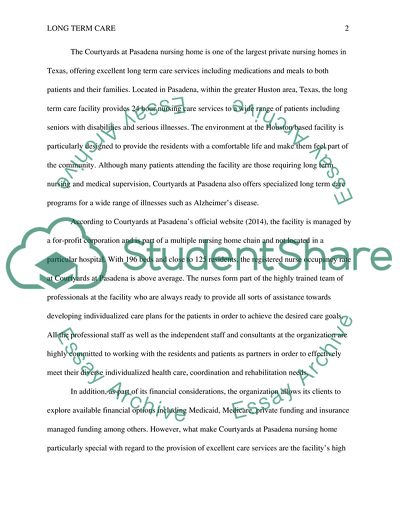 Courtyards at Pasadena Long Term Care Facility