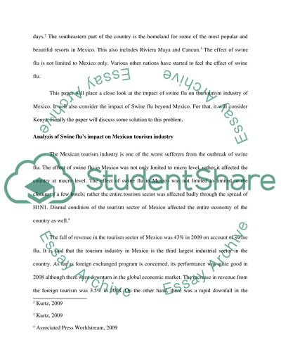 The Impact of a Pandemic (SARS) on Tourism