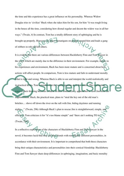 Huckleberry Finn and Tom Sawyer