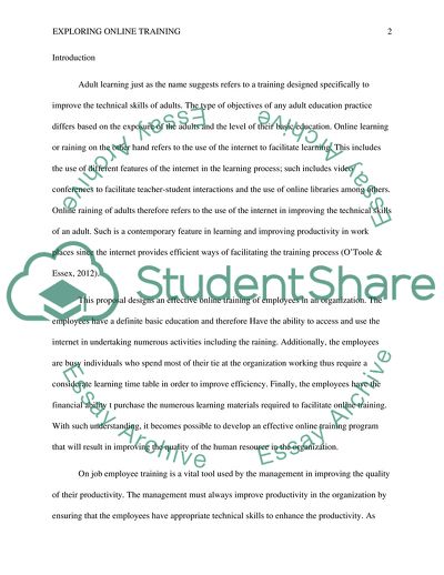 Exploring Online Training Opportunities