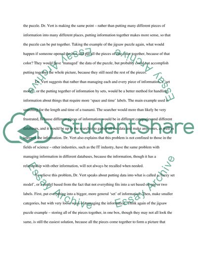 Dr. Verts Ch. 6 Summary