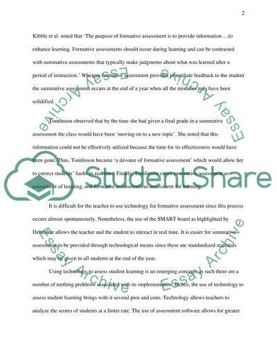 Software to Support Assessment