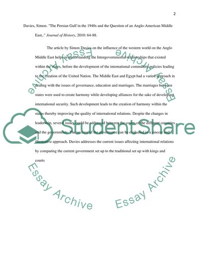 Amarna Letters and Contemporary International Relations