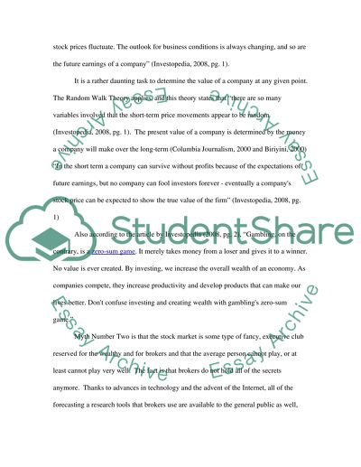 The Five Most Common Market Myths
