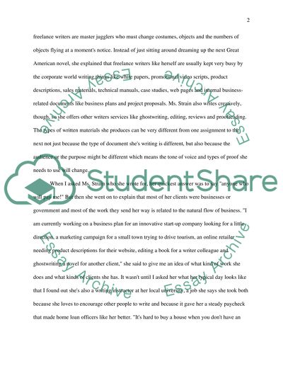 Profession of Freelance Writer and Its Perspectives