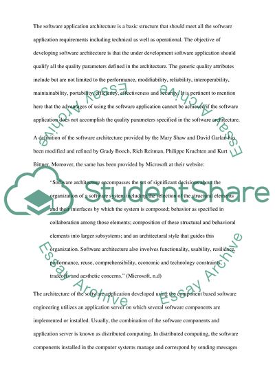 The Role of Software Architecture