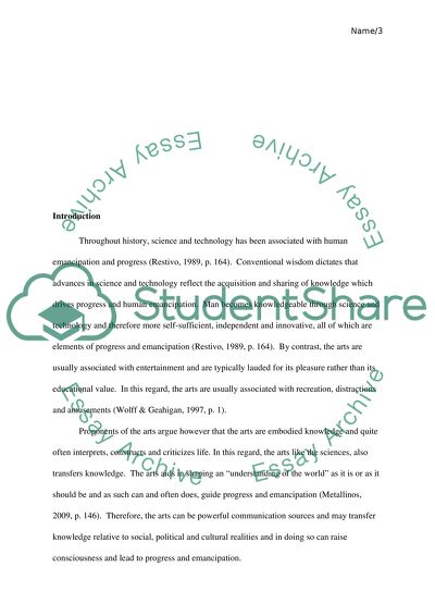 Using Arts Emancipatory and Progressive Purposes