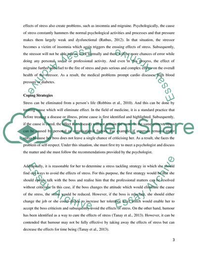 Stress Coping Strategies