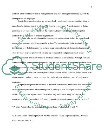 Employment Law: Implied Contracts