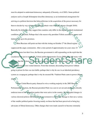 Democracy in Russia: Should Russia Be Considered a Democratic State