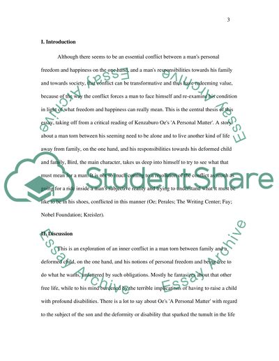 The Sheridan Baker Thesis Machine and Kenzaburo Oes A Personal Matter