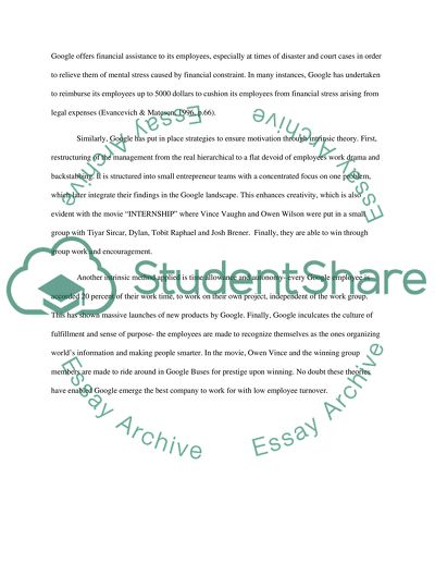 Company motivational theory extrinsic