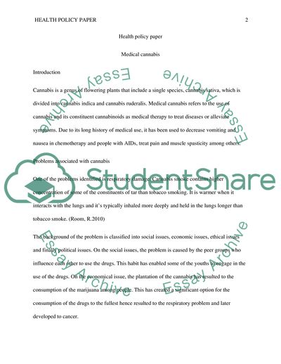 Problems Associated with Medical Cannabis