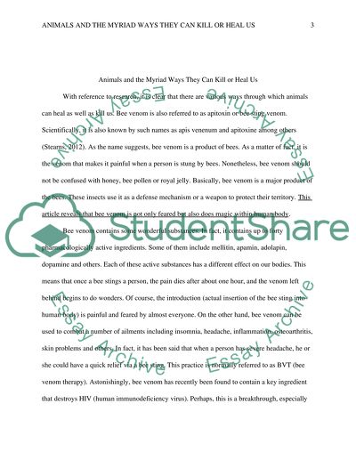 Animals and the Myriad Ways They Can Kill or Heal Us