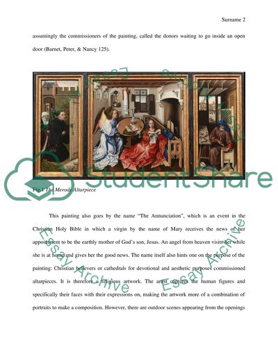 Visual analysis of The Merode Altarpiece